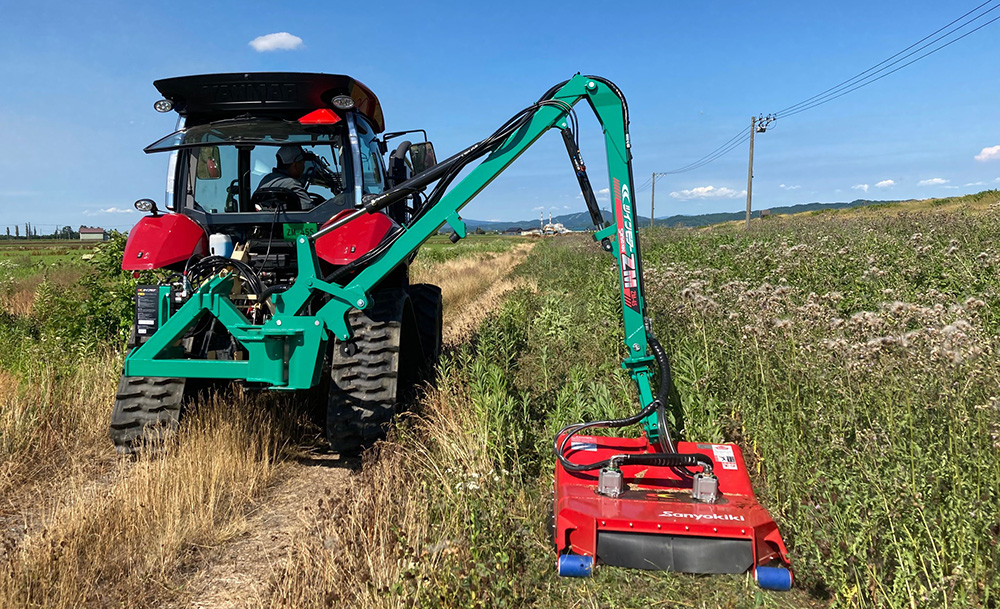 トラクタ用アーム式草刈機 ツインモアー「ZM3708S/ZM-3709S/ZM
